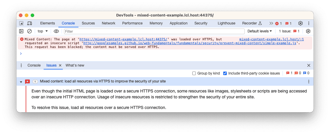devtool console